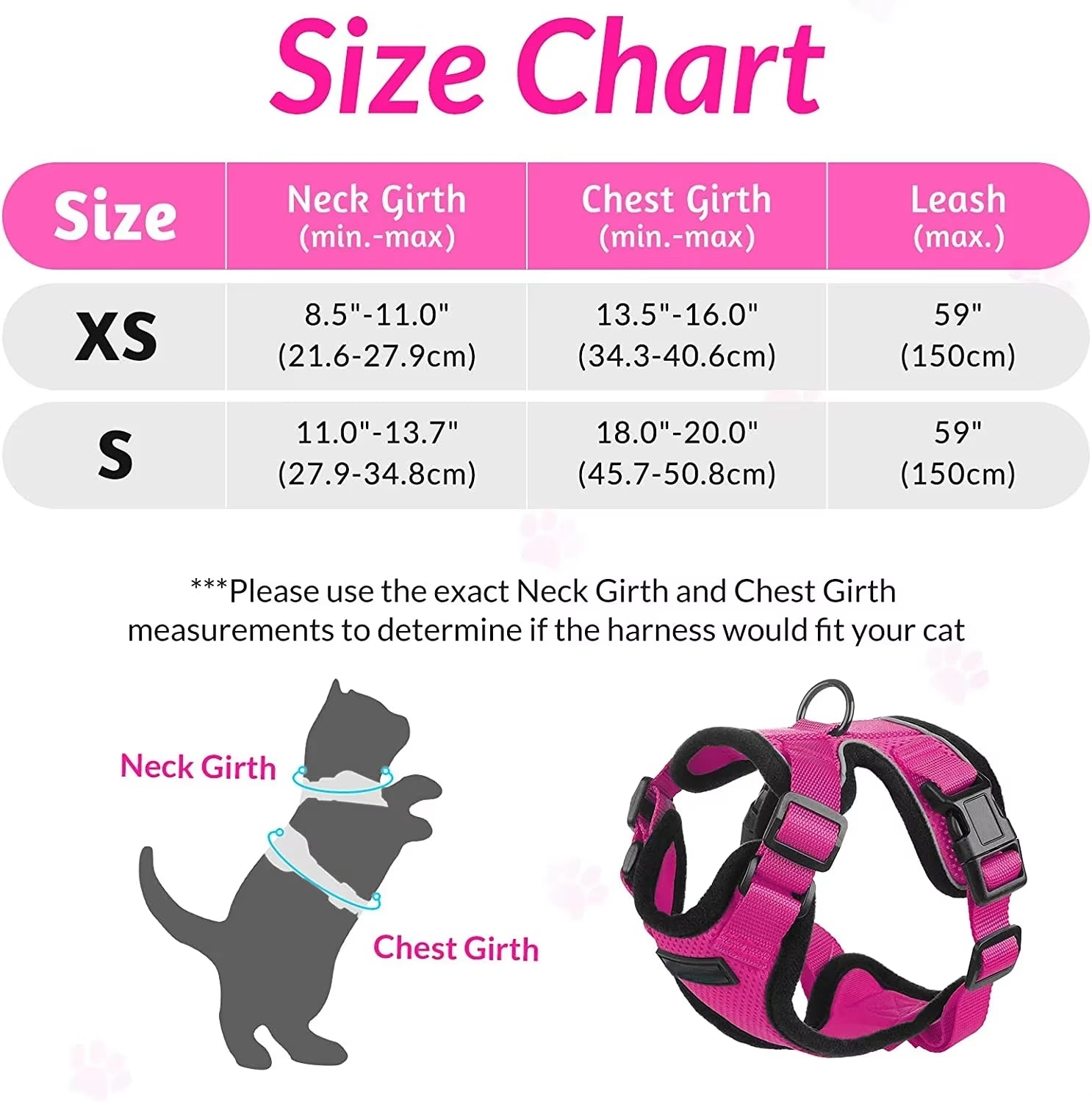 Cat Harness and Leash Set Stylish Escape Proof Cat Vest Harness Adjustable Breathable Pet Harness with Reflective Trim