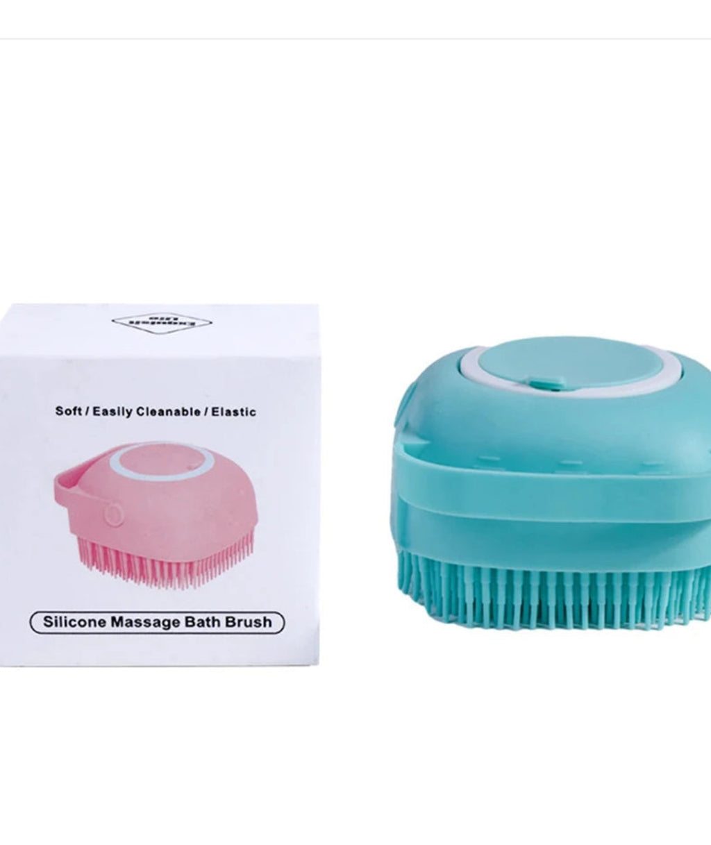 Spazzola Bagno Cane con Serbatoio Shampoo