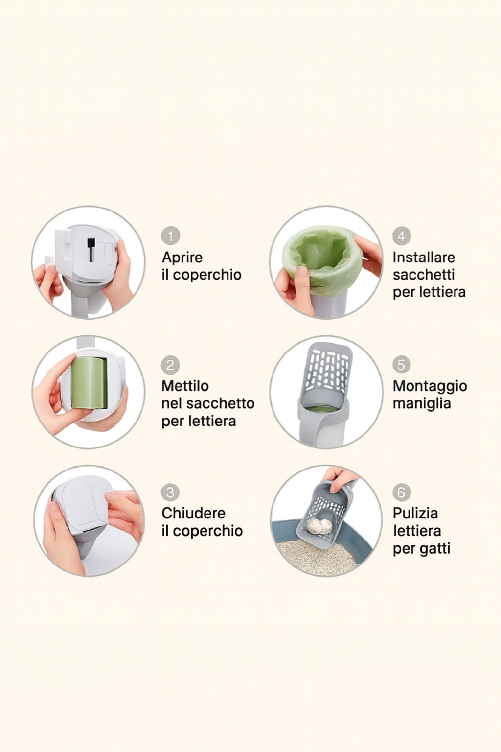 Pela per lettiera