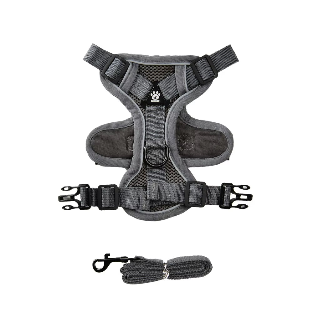 Pet Harness and Leash Set Reflective Walking Puppy Vest Chest Strap for Small Dogs Cats Breathable Outdoor Harnesses with D-Ring