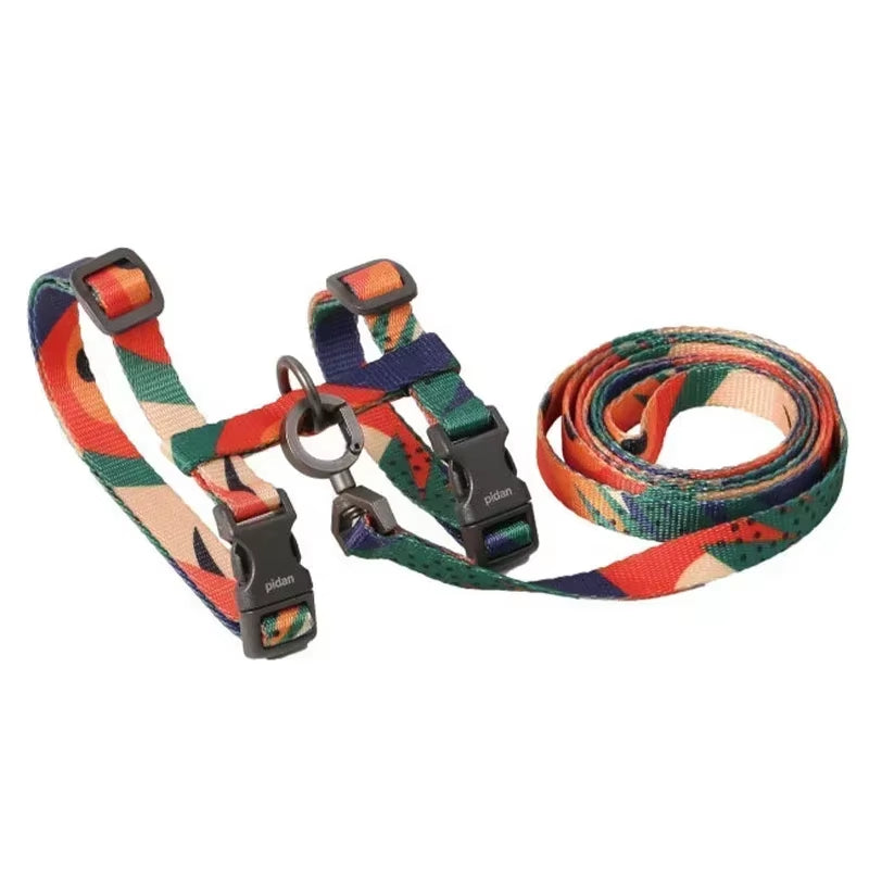 Cat Harness and Leash Set Cats Escape Proof Adjustable Kitten Harness for Large Small Cats Lightweight Soft Pet Safety Harness