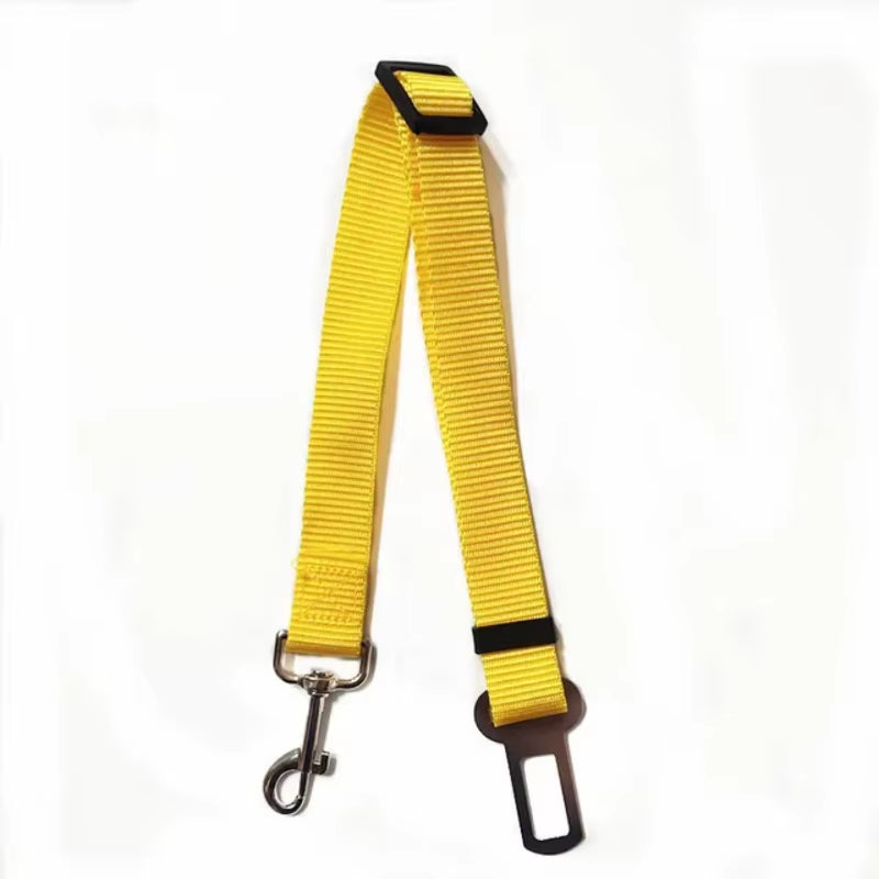 Travel Car Pet Dog Leashes Nylon Seat Belt Adjustable Dog Harness Pets Collar Small Medium Dogs Travel Clip Pet Supplies Leashes