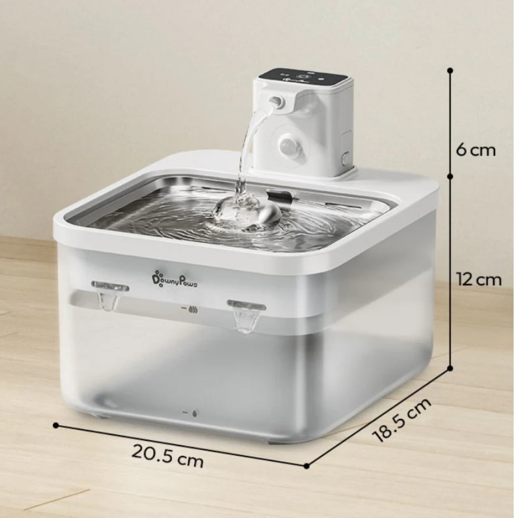 Fontana d'acqua per gatto automatica senza fili