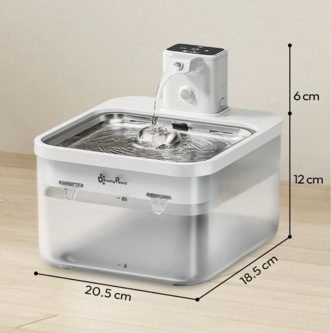Fontana d'acqua per gatto automatica senza fili