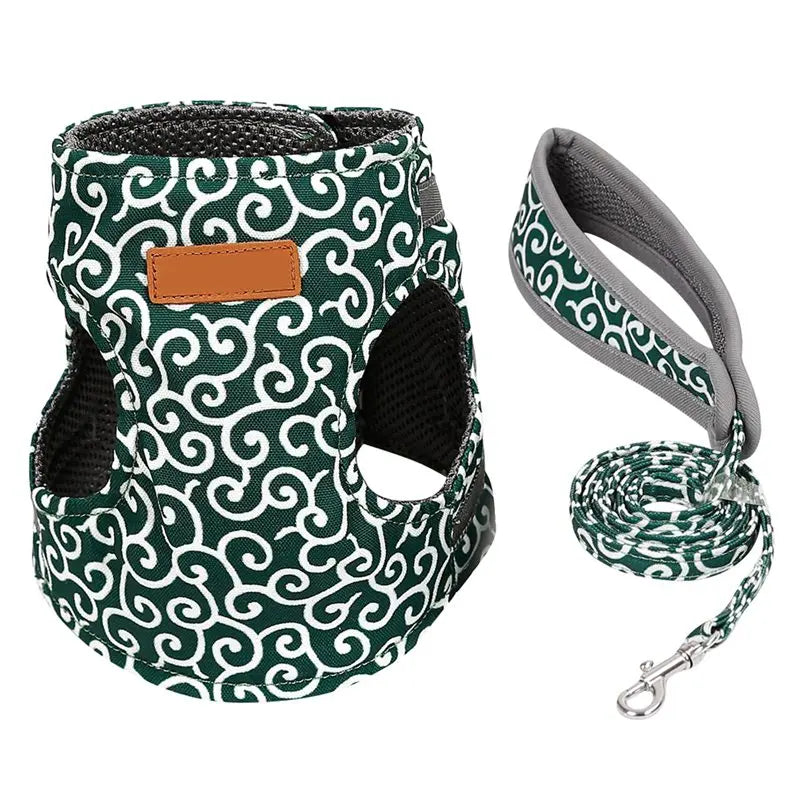 Cat Vest Harness and Leash Set Escape Proof Cat Japanese Style Harness for Outdoor Walking Pet Accessories Japanese Cat Collar