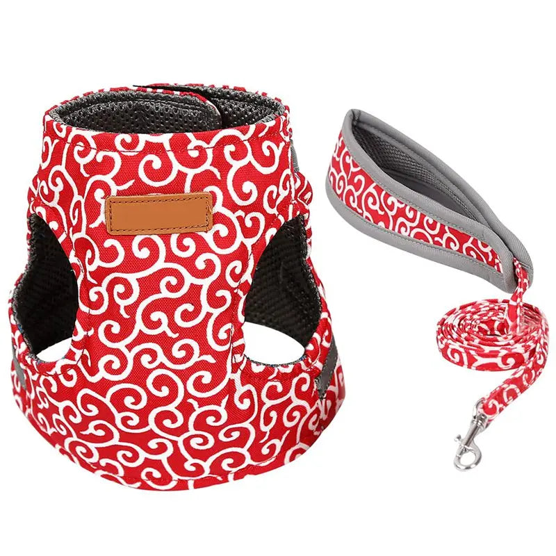 Cat Vest Harness and Leash Set Escape Proof Cat Japanese Style Harness for Outdoor Walking Pet Accessories Japanese Cat Collar