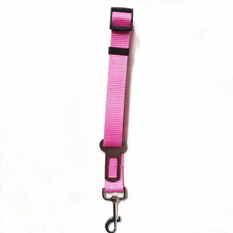 Travel Car Pet Dog Leashes Nylon Seat Belt Adjustable Dog Harness Pets Collar Small Medium Dogs Travel Clip Pet Supplies Leashes