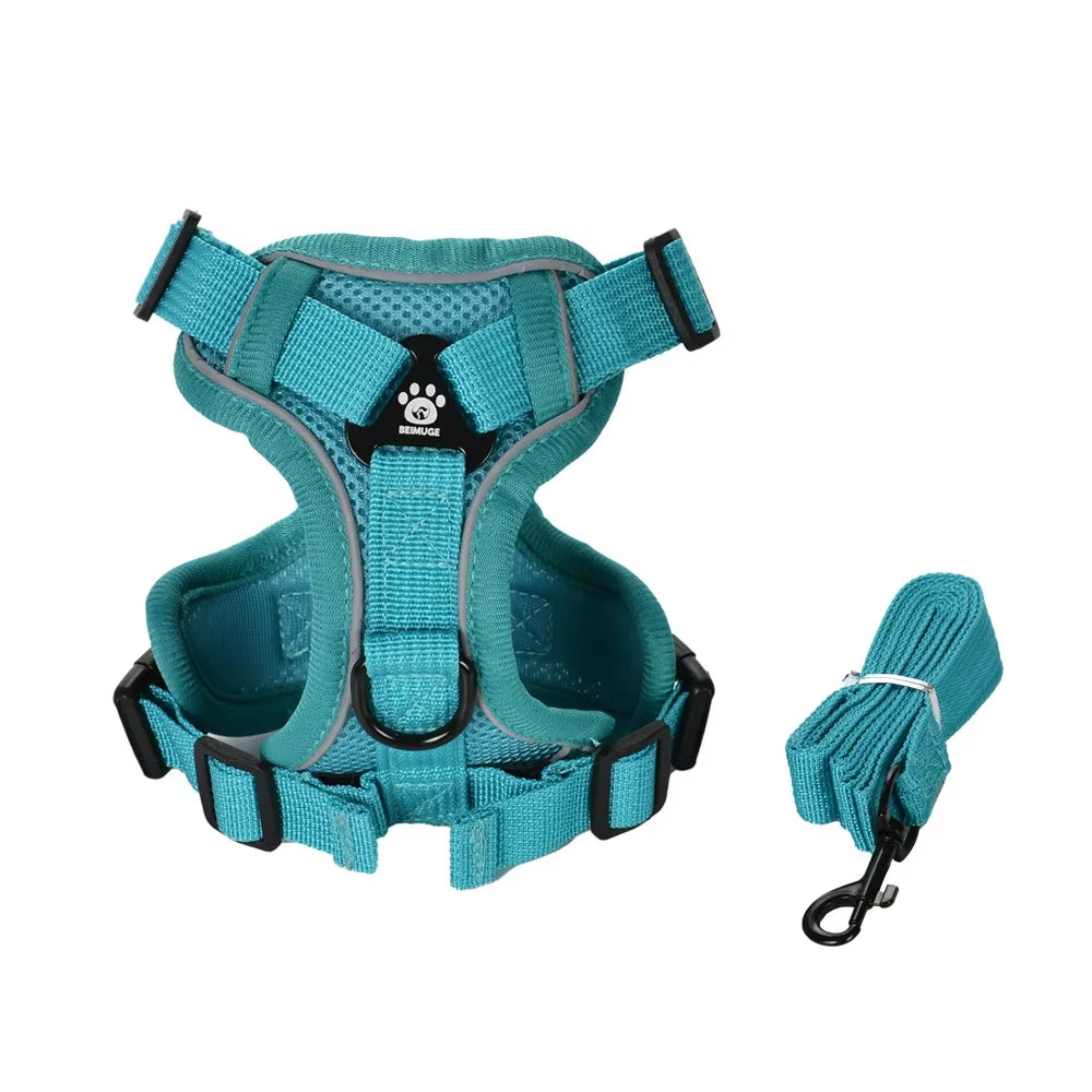 Cats Harness Leash for Small Dogs Cat Outdoor Reflective Adjustable Puppy Kitten Traction Device Tactical Training Pet Supplies