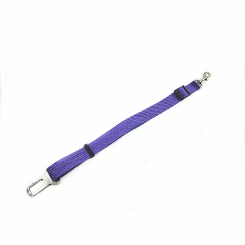 Travel Car Pet Dog Leashes Nylon Seat Belt Adjustable Dog Harness Pets Collar Small Medium Dogs Travel Clip Pet Supplies Leashes
