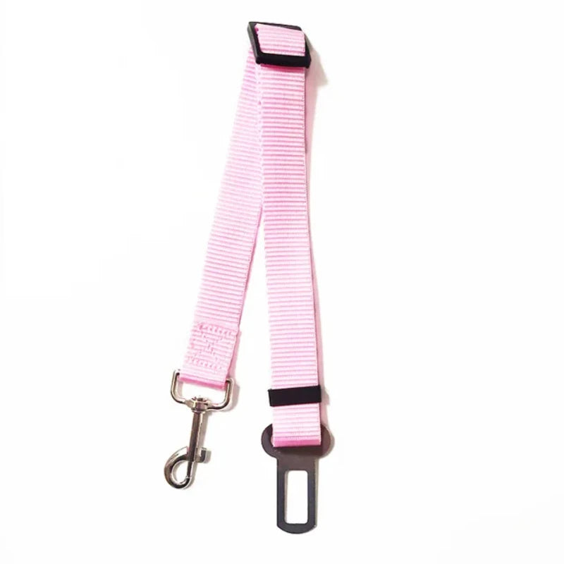 Travel Car Pet Dog Leashes Nylon Seat Belt Adjustable Dog Harness Pets Collar Small Medium Dogs Travel Clip Pet Supplies Leashes